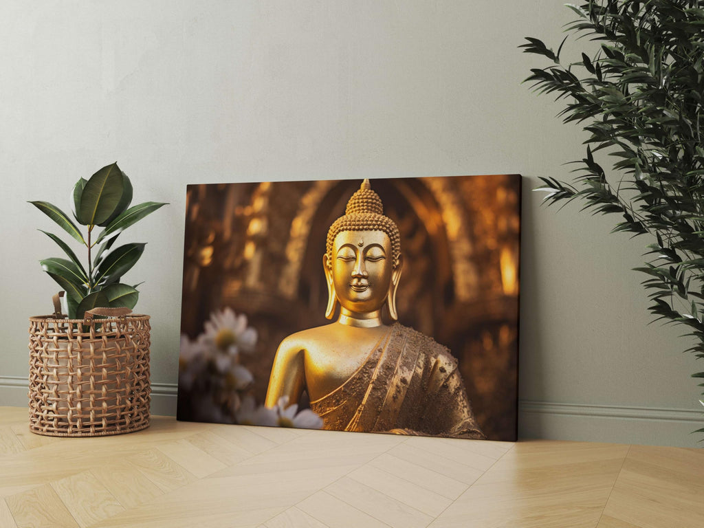 BLACKLUXE LIFESTYLE LTD Buddha Paintings For Wall Decoration With Frame Canvas Painting For Living Room Bedroom Home Office & Hotels - BLACKLUXECRAFTS