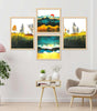 Mountain Landscape Wall Art Set of 4 | Golden Sunrise & Nature Prints | Modern Framed Artwork for Living Room, Bedroom & Office Decor
( 36X24 Inches ) (BLACKLUXE CRAFTS) - BLACKLUXECRAFTS