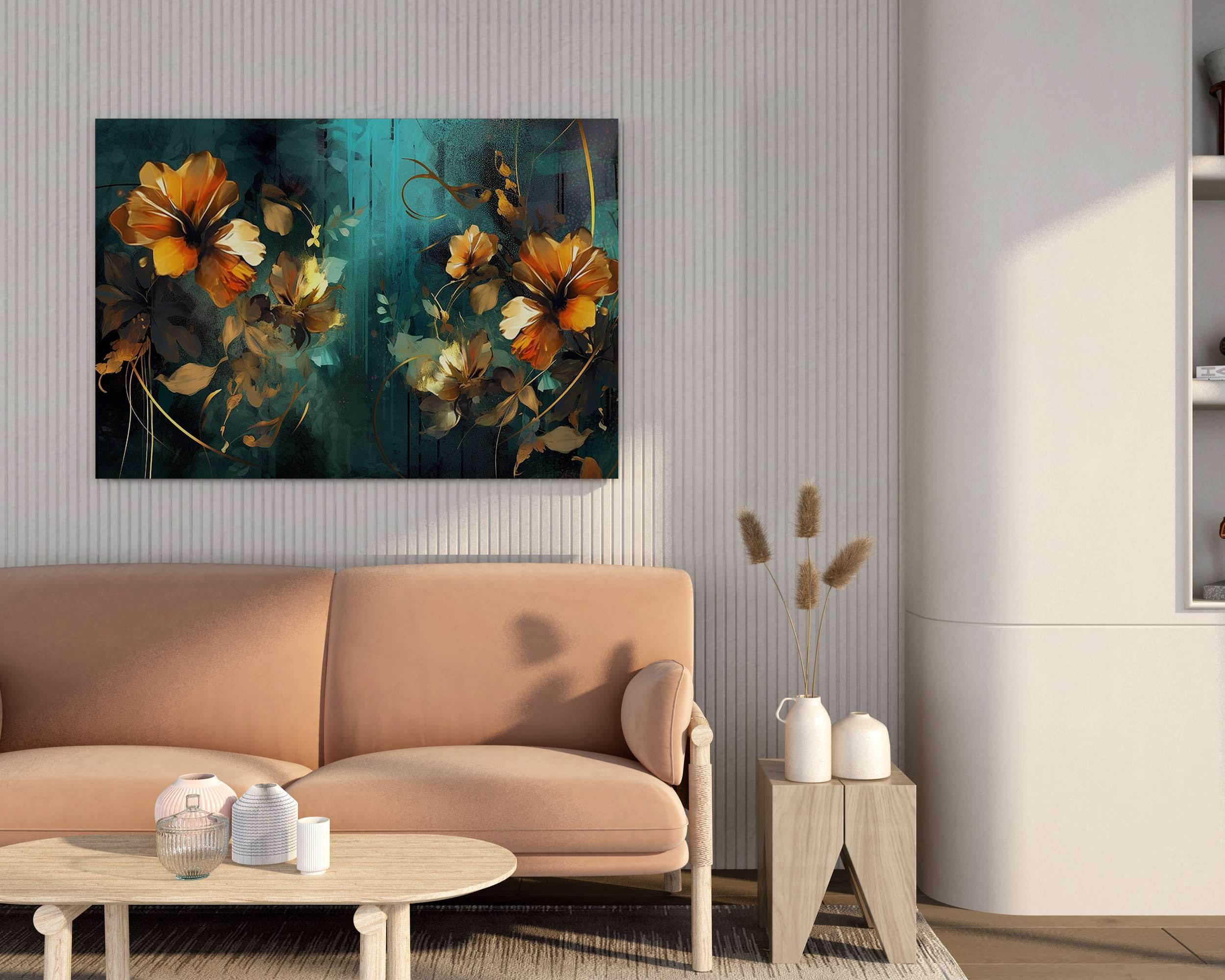 BLACKLUXE LIFESTYLE LTD Flower Paintings For Wall Decoration With Frame Canvas Painting For Living Room Bedroom Home Office & Hotels - BLACKLUXECRAFTS