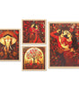 Traditional Indian Wall Art Set – Radha Krishna, Elephant & Tree of Life Paintings | Vibrant Handmade Canvas Prints for Living Room, Bedroom & Office | Spiritual Home Decor, Made in India ( 36X24 Inches ) (BLACKLUXE CRAFTS) - BLACKLUXECRAFTS