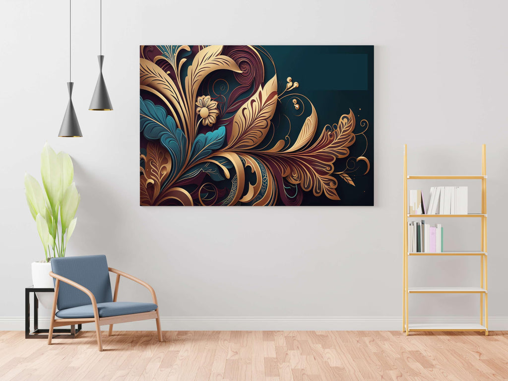 BLACKLUXE LIFESTYLE LTD Flower Paintings For Wall Decoration With Frame Canvas Painting For Living Room Bedroom Home Office & Hotels - BLACKLUXECRAFTS