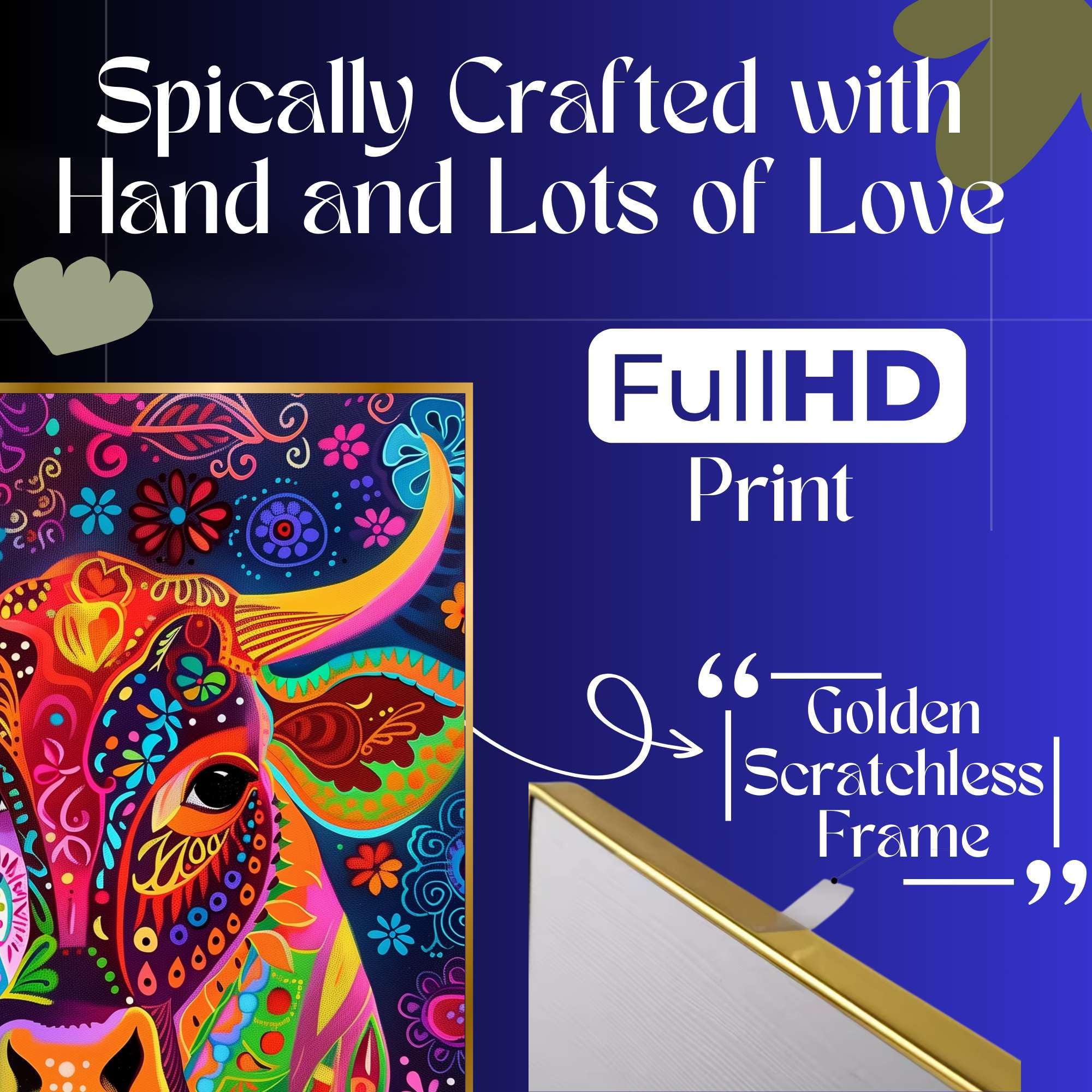 BLACKLUXE LIFESTYLE LTD Set of Three Wall Paintings for Wall Dacoration Golden Framed Wall Paintings for Living Room & Bedroom Wall Art for Home Decoration & Office Wall Décor - BLACKLUXECRAFTS