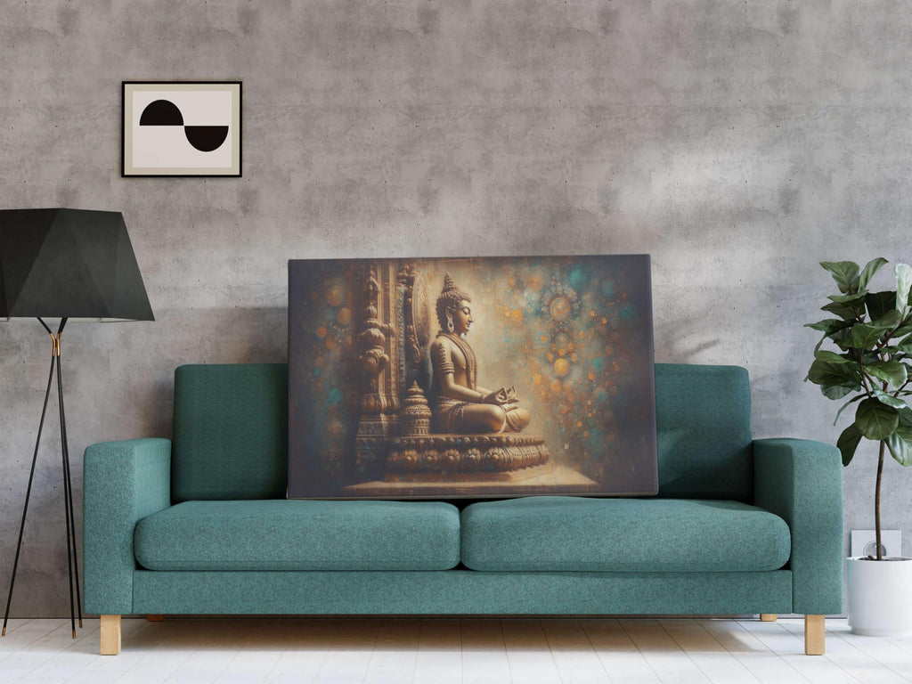 BLACKLUXE LIFESTYLE LTD Buddha Paintings For Wall Decoration With Frame Canvas Painting For Living Room Bedroom Home Office & Hotels - BLACKLUXECRAFTS