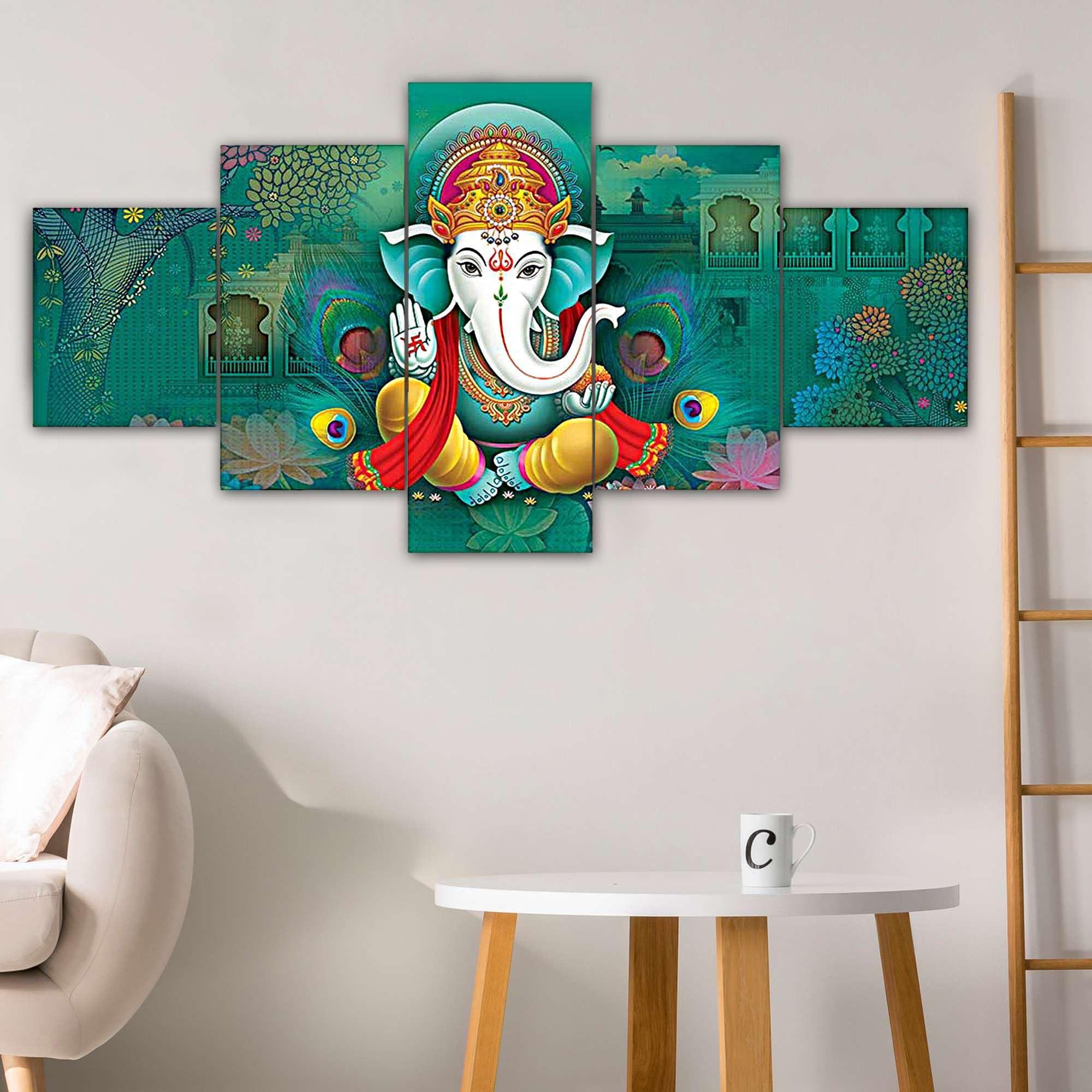 BLACKLUXE LIFESTYLE LTD Set of Five MDF Framed 3D Wall Painting for Home Decoration, Big Size Painting for Living Room, Bedroom (17x30 inches) WE 20 - BLACKLUXECRAFTS
