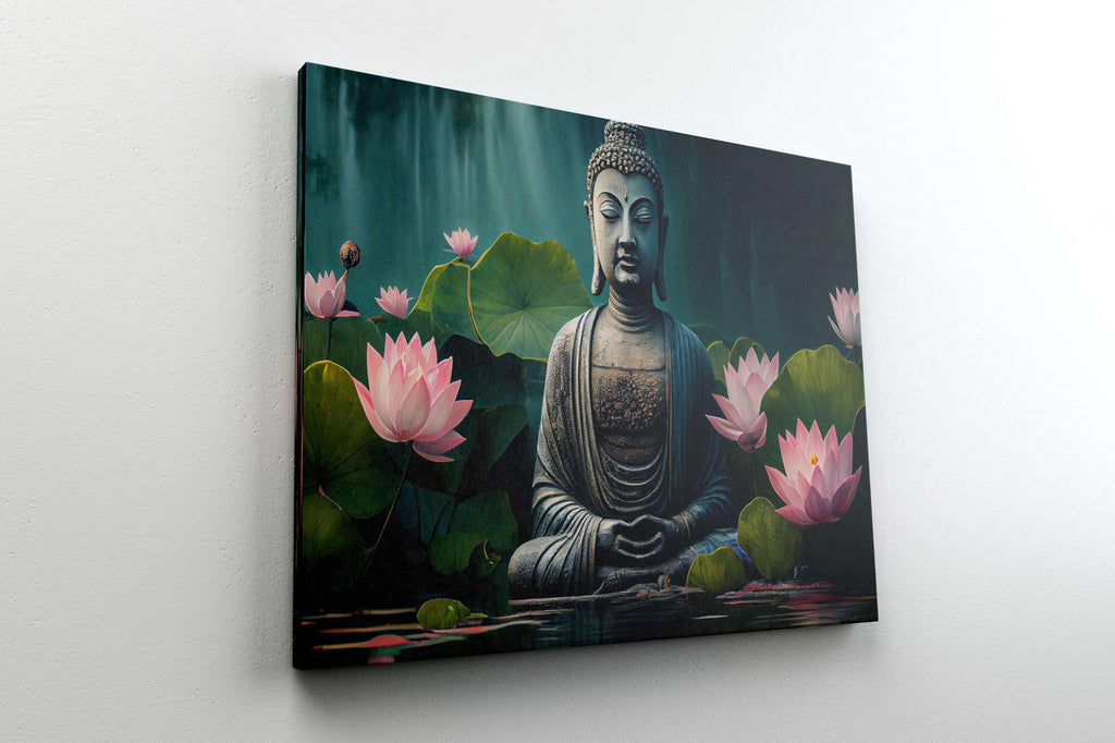 BLACKLUXE LIFESTYLE LTD Buddha Paintings For Wall Decoration With Frame Canvas Painting For Living Room Bedroom Home Office & Hotels - BLACKLUXECRAFTS