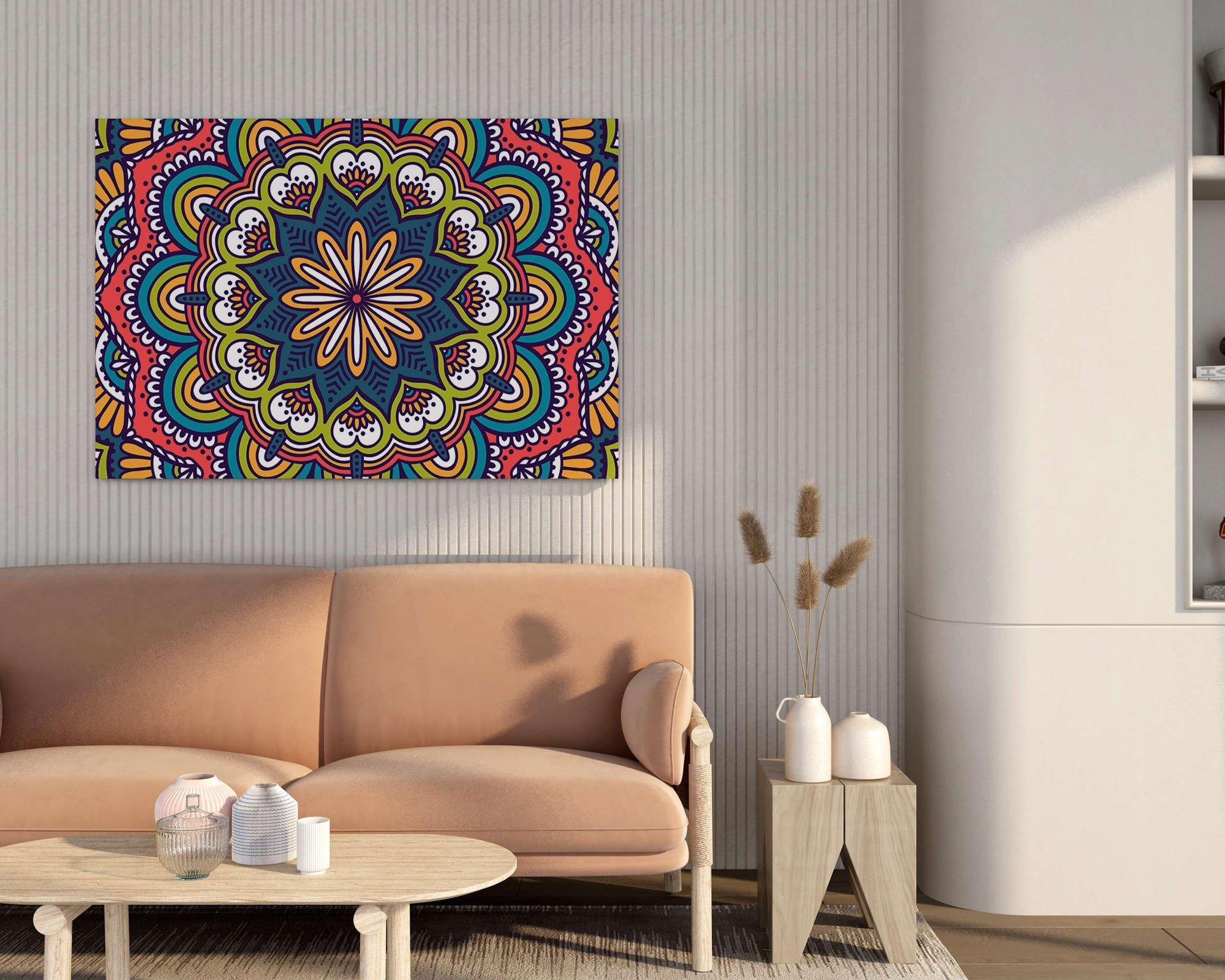 BLACKLUXE LIFESTYLE LTD Mandala Art Painting For Wall Decoration With Frame Canvas Painting For Living Room Bedroom Home Office & Hotels - BLACKLUXECRAFTS