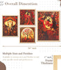 Traditional Indian Wall Art Set – Radha Krishna, Elephant & Tree of Life Paintings | Vibrant Handmade Canvas Prints for Living Room, Bedroom & Office | Spiritual Home Decor, Made in India ( 36X24 Inches ) (BLACKLUXE CRAFTS) - BLACKLUXECRAFTS