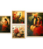 Royal Indian Wall Art Set – Peacock, Floral & Couple Paintings | Traditional Handmade Canvas Prints for Home & Office Decor | Luxury Wall Decoration, Made in India ( 36X24 Inches ) (BLACKLUXE CRAFTS) - BLACKLUXECRAFTS
