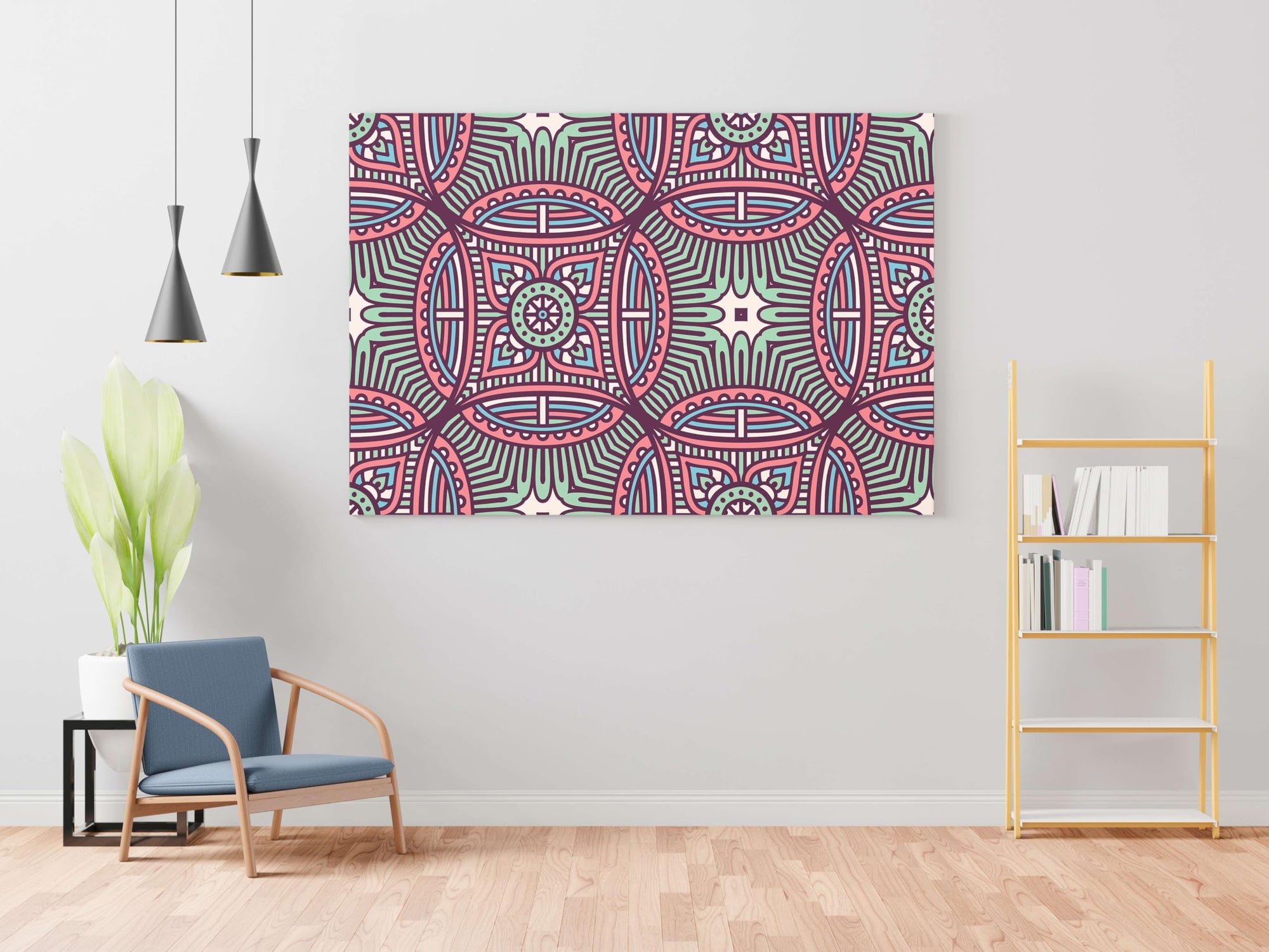 BLACKLUXE LIFESTYLE LTD Mandala Art Painting For Wall Decoration With Frame Canvas Painting For Living Room Bedroom Home Office & Hotels - BLACKLUXECRAFTS