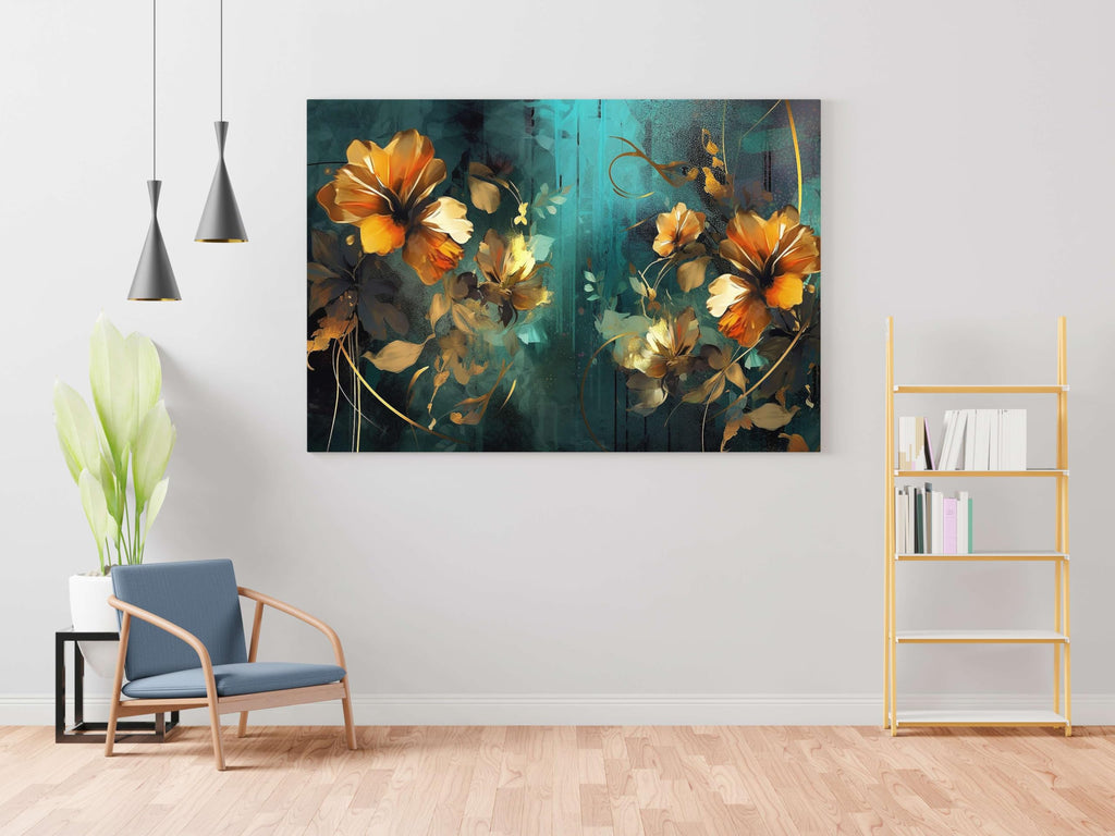 BLACKLUXE LIFESTYLE LTD Flower Paintings For Wall Decoration With Frame Canvas Painting For Living Room Bedroom Home Office & Hotels - BLACKLUXECRAFTS