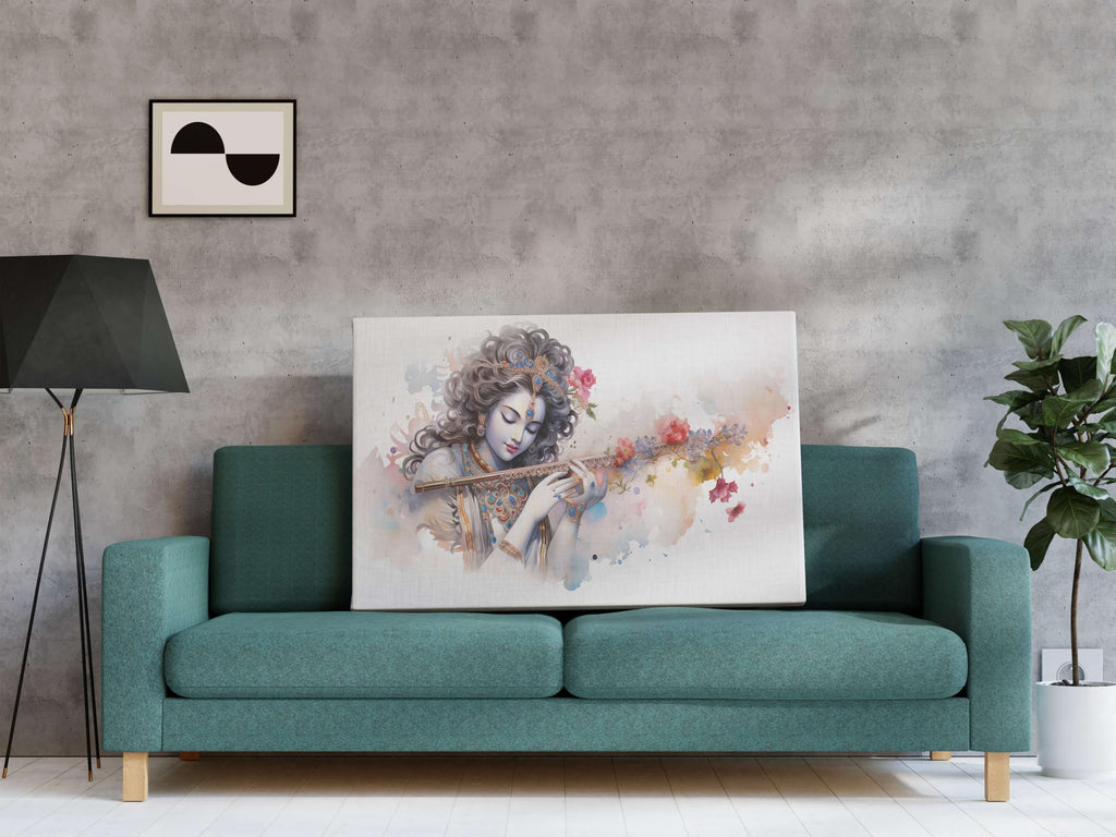 BLACKLUXE LIFESTYLE LTD Radha Krishna Paintings For Wall Decoration With Frame Canvas Painting For Living Room Bedroom Home Office & Hotels - BLACKLUXECRAFTS