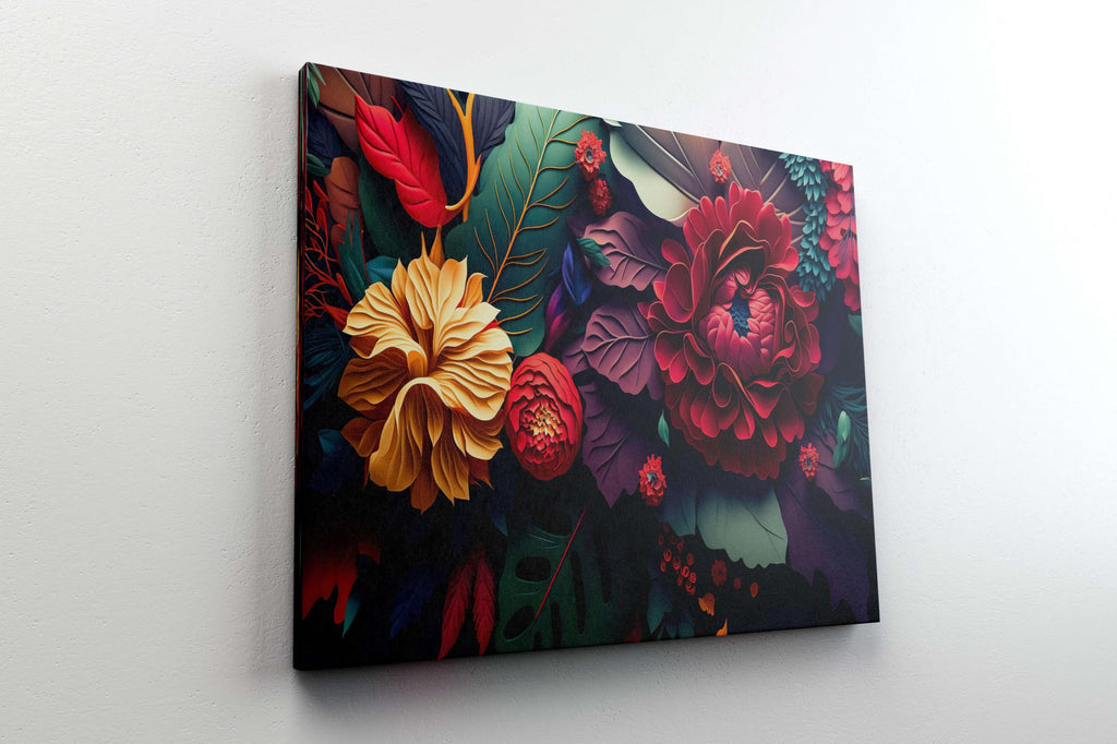 BLACKLUXE LIFESTYLE LTD Flower Paintings For Wall Decoration With Frame Canvas Painting For Living Room Bedroom Home Office & Hotels - BLACKLUXECRAFTS