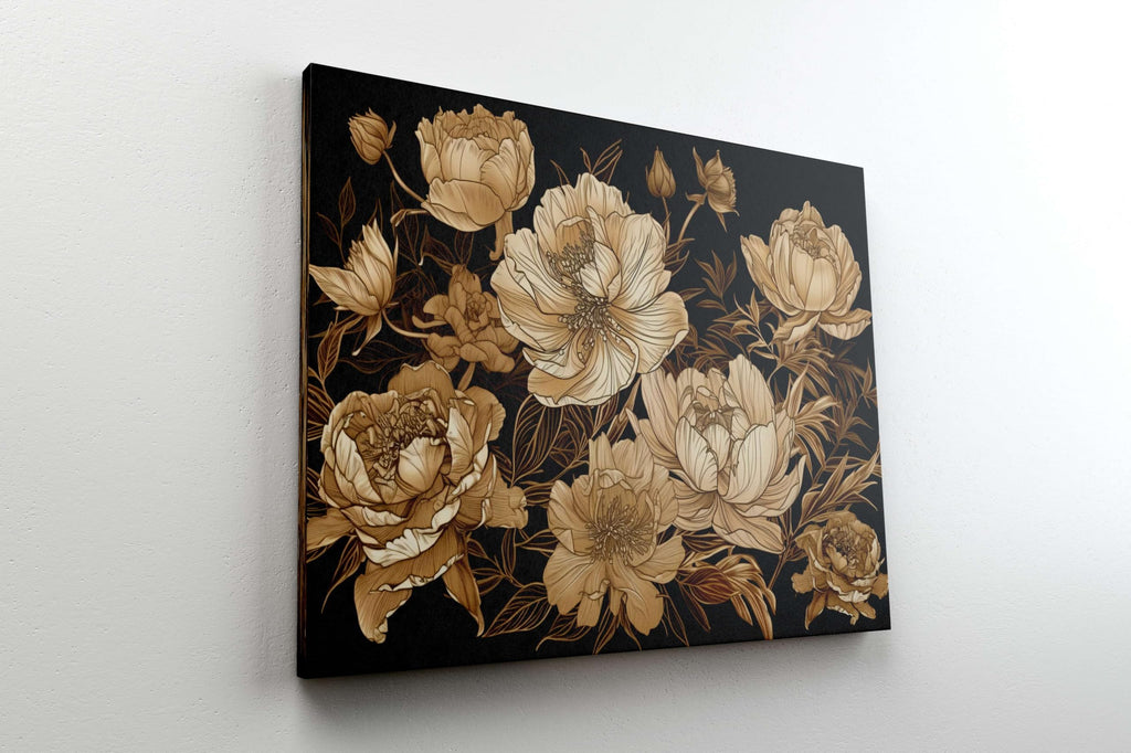 BLACKLUXE LIFESTYLE LTD Flower Paintings For Wall Decoration With Frame Canvas Painting For Living Room Bedroom Home Office & Hotels - BLACKLUXECRAFTS