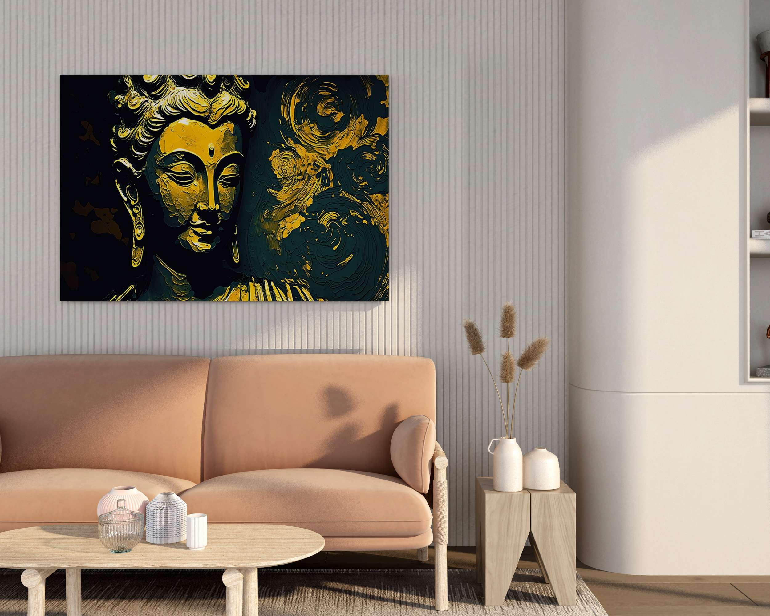 BLACKLUXE LIFESTYLE LTD Buddha Paintings For Wall Decoration With Frame Canvas Painting For Living Room Bedroom Home Office & Hotels - BLACKLUXECRAFTS