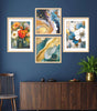 Floral & Abstract Wall Art Prints – Modern Blue Gold Canvas Painting Set for Living Room, Bedroom & Office Décor | Handmade Wall Art from India
( 36X24 Inches ) (BLACKLUXE CRAFTS) - BLACKLUXECRAFTS
