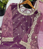 Women's Fandy Silk Embroidered Straight Kurta With Sharara and Dupatta Set (BLACKLUXE CRAFTS) - BLACKLUXECRAFTS