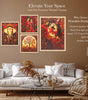 Traditional Indian Wall Art Set – Radha Krishna, Elephant & Tree of Life Paintings | Vibrant Handmade Canvas Prints for Living Room, Bedroom & Office | Spiritual Home Decor, Made in India ( 36X24 Inches ) (BLACKLUXE CRAFTS) - BLACKLUXECRAFTS