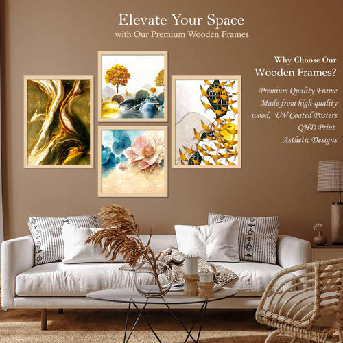 Abstract Nature Wall Art Set of 4 | Golden Tree, Floral & Modern Canvas Prints | Luxury Framed Artwork for Living Room, Bedroom & Office Decor
( 36X24 Inches ) (BLACKLUXE CRAFTS) - BLACKLUXECRAFTS