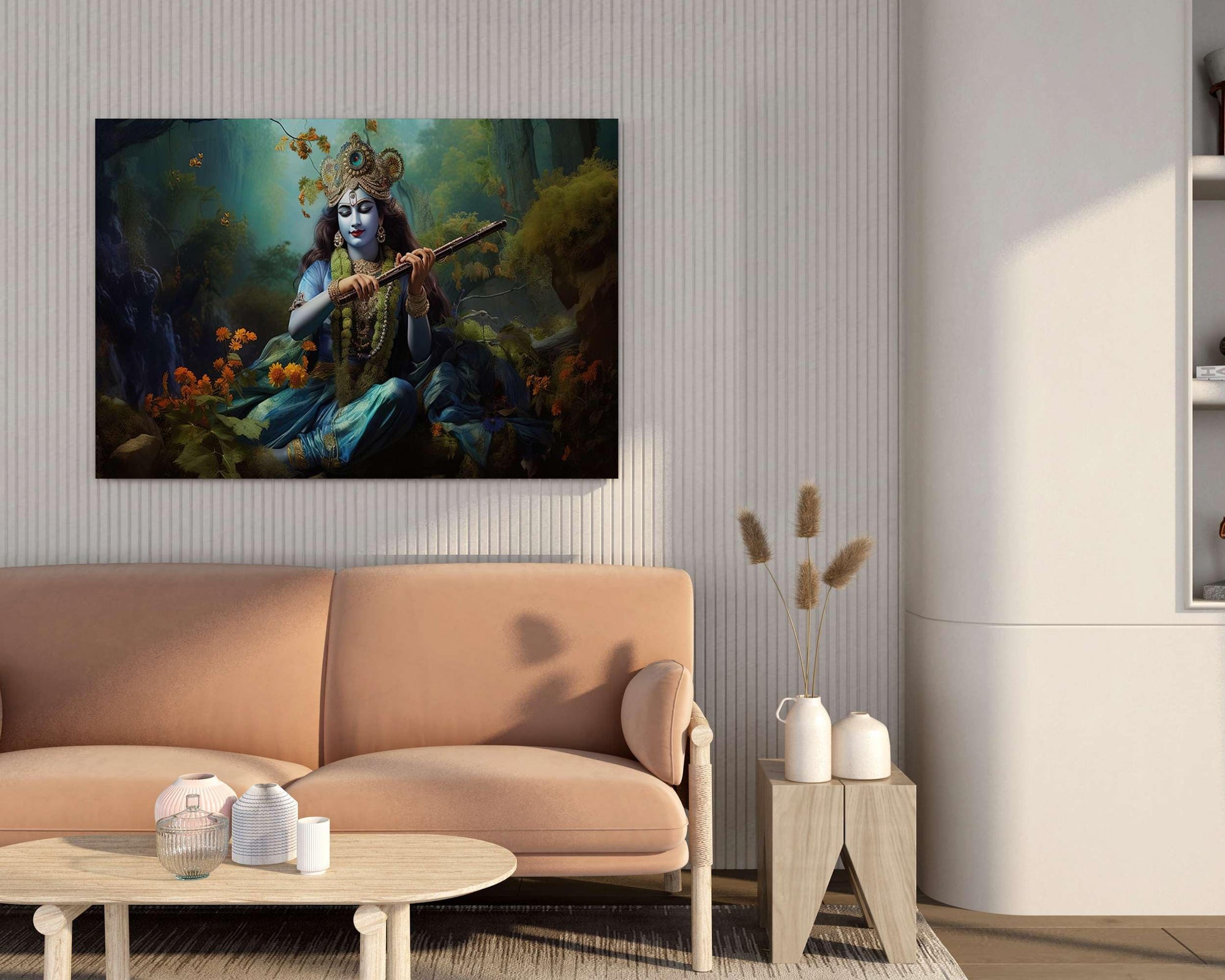 BLACKLUXE LIFESTYLE LTD Radha Krishna Paintings For Wall Decoration With Frame Canvas Painting For Living Room Bedroom Home Office & Hotels - BLACKLUXECRAFTS