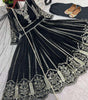 Women's Faux Georgette Embroidered Sequence Work Anarkali Kurti Gown with Net Dupatta (BLACKLUXE CRAFTS) - BLACKLUXECRAFTS