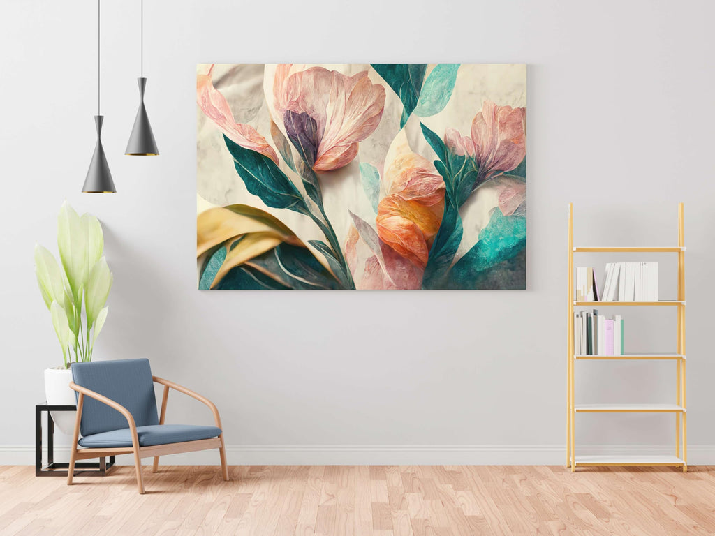 BLACKLUXE LIFESTYLE LTD Flower Paintings For Wall Decoration With Frame Canvas Painting For Living Room Bedroom Home Office & Hotels - BLACKLUXECRAFTS