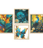 Peacock, Butterfly & Tropical Leaf Wall Art Set – Luxury Teal & Gold Floral Canvas Prints for Living Room, Bedroom & Office | Handmade Décor from India
( 36X24 Inches ) (BLACKLUXE CRAFTS) - BLACKLUXECRAFTS