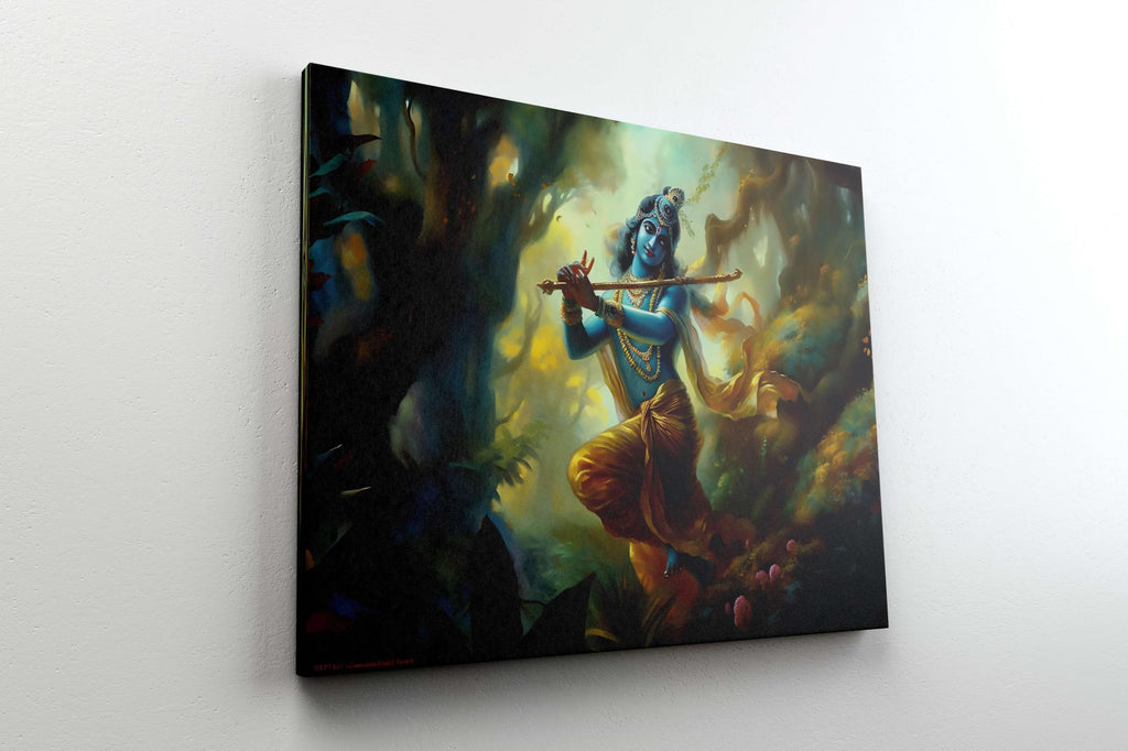 BLACKLUXE LIFESTYLE LTD Radha Krishna Paintings For Wall Decoration With Frame Canvas Painting For Living Room Bedroom Home Office & Hotels - BLACKLUXECRAFTS