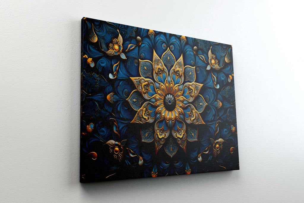 BLACKLUXE LIFESTYLE LTD Mandala Art Painting For Wall Decoration With Frame Canvas Painting For Living Room Bedroom Home Office & Hotels - BLACKLUXECRAFTS