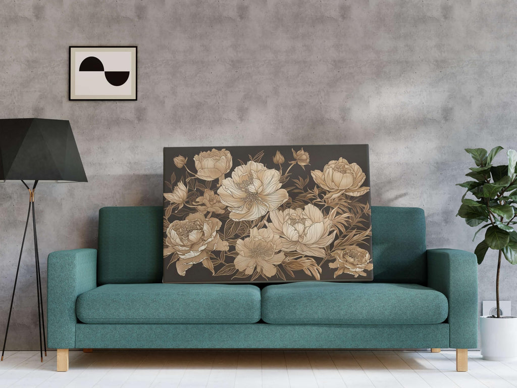 BLACKLUXE LIFESTYLE LTD Flower Paintings For Wall Decoration With Frame Canvas Painting For Living Room Bedroom Home Office & Hotels - BLACKLUXECRAFTS
