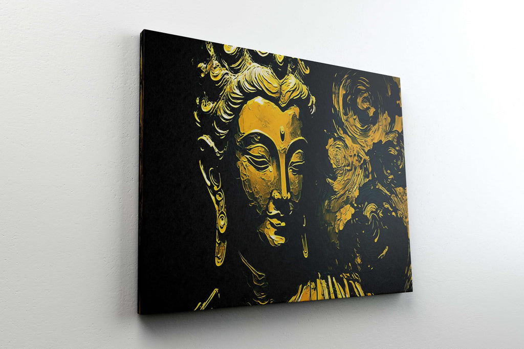 BLACKLUXE LIFESTYLE LTD Buddha Paintings For Wall Decoration With Frame Canvas Painting For Living Room Bedroom Home Office & Hotels - BLACKLUXECRAFTS