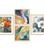 Floral & Abstract Wall Art Prints – Modern Blue Gold Canvas Painting Set for Living Room, Bedroom & Office Décor | Handmade Wall Art from India
( 36X24 Inches ) (BLACKLUXE CRAFTS) - BLACKLUXECRAFTS