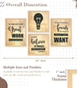 Motivational Quote Wall Art Prints – Inspirational Typography Canvas Set for Office, Living Room & Bedroom | Modern Positive Quote Décor | Handmade in India ( 36X24 Inches ) (BLACKLUXE CRAFTS) - BLACKLUXECRAFTS