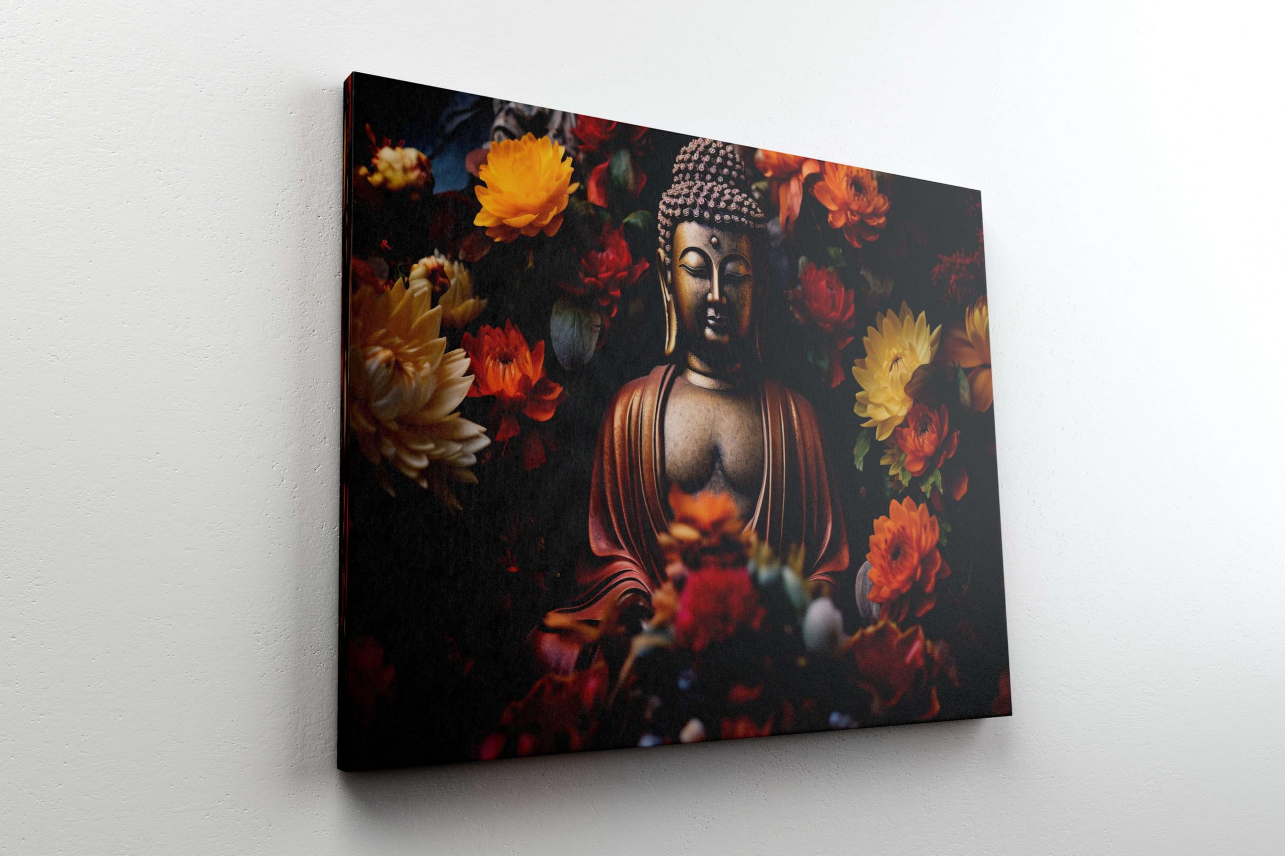 BLACKLUXE LIFESTYLE LTD Buddha Paintings For Wall Decoration With Frame Canvas Painting For Living Room Bedroom Home Office & Hotels - BLACKLUXECRAFTS