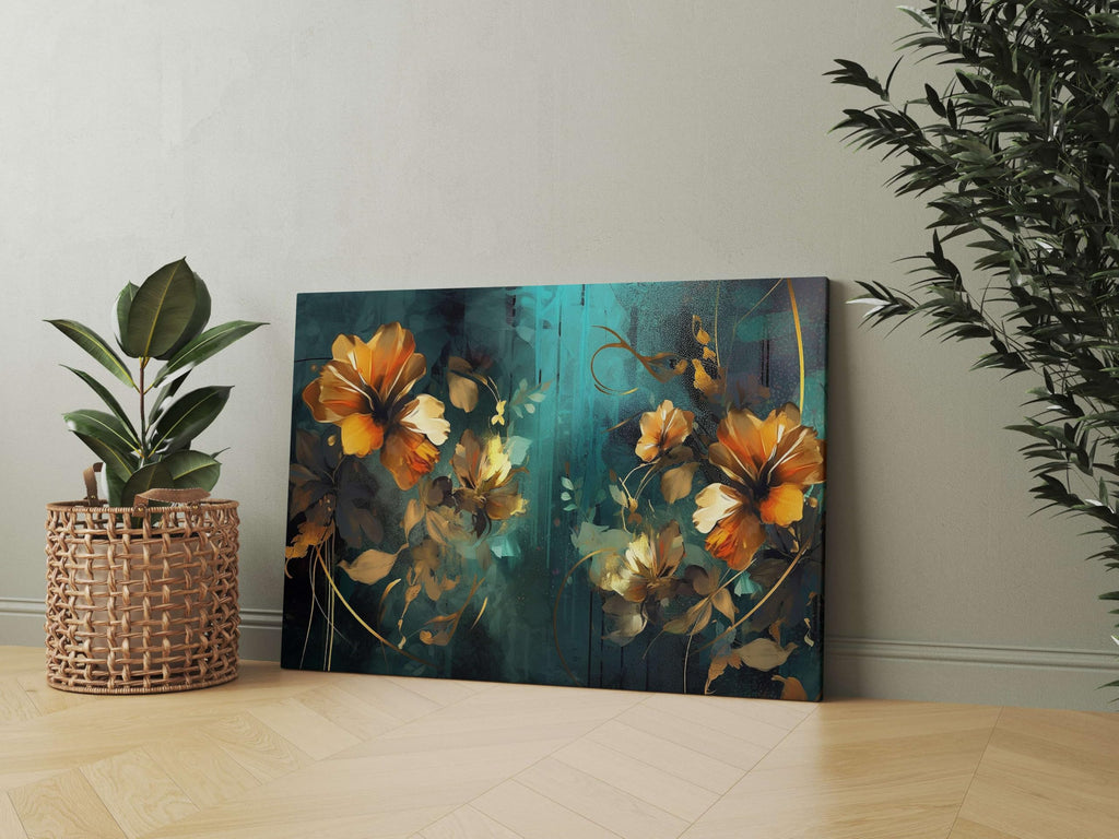BLACKLUXE LIFESTYLE LTD Flower Paintings For Wall Decoration With Frame Canvas Painting For Living Room Bedroom Home Office & Hotels - BLACKLUXECRAFTS