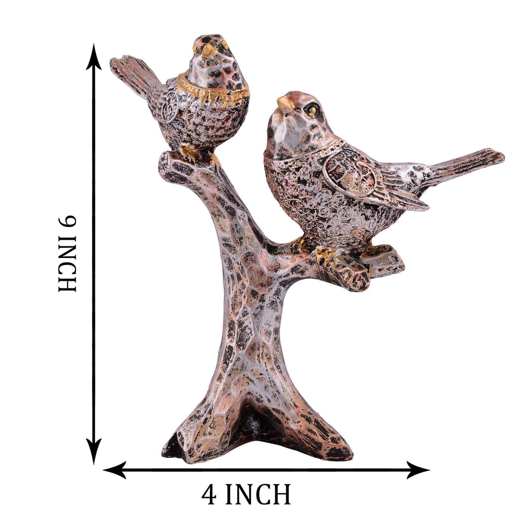 Antique Love Birds on Tree Branch – Elegant Resin Couple Figurine for Home, Living Room & Gift Décor (BLACKLUXE CRAFTS) - BLACKLUXECRAFTS