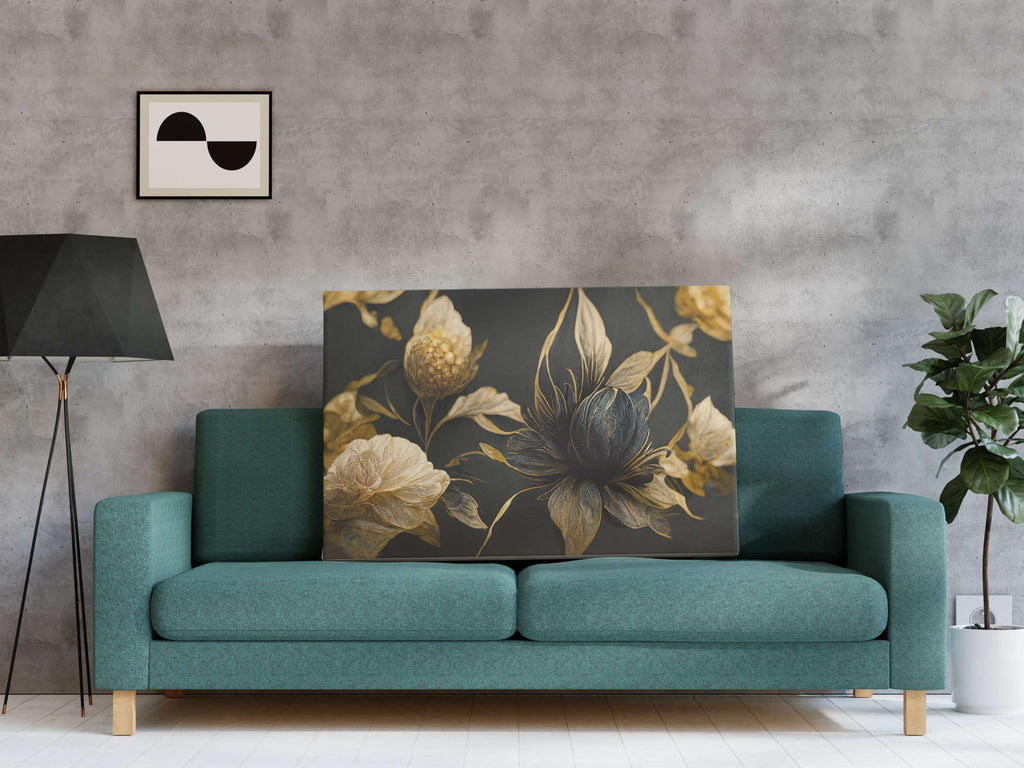 BLACKLUXE LIFESTYLE LTD Flower Paintings For Wall Decoration With Frame Canvas Painting For Living Room Bedroom Home Office & Hotels - BLACKLUXECRAFTS