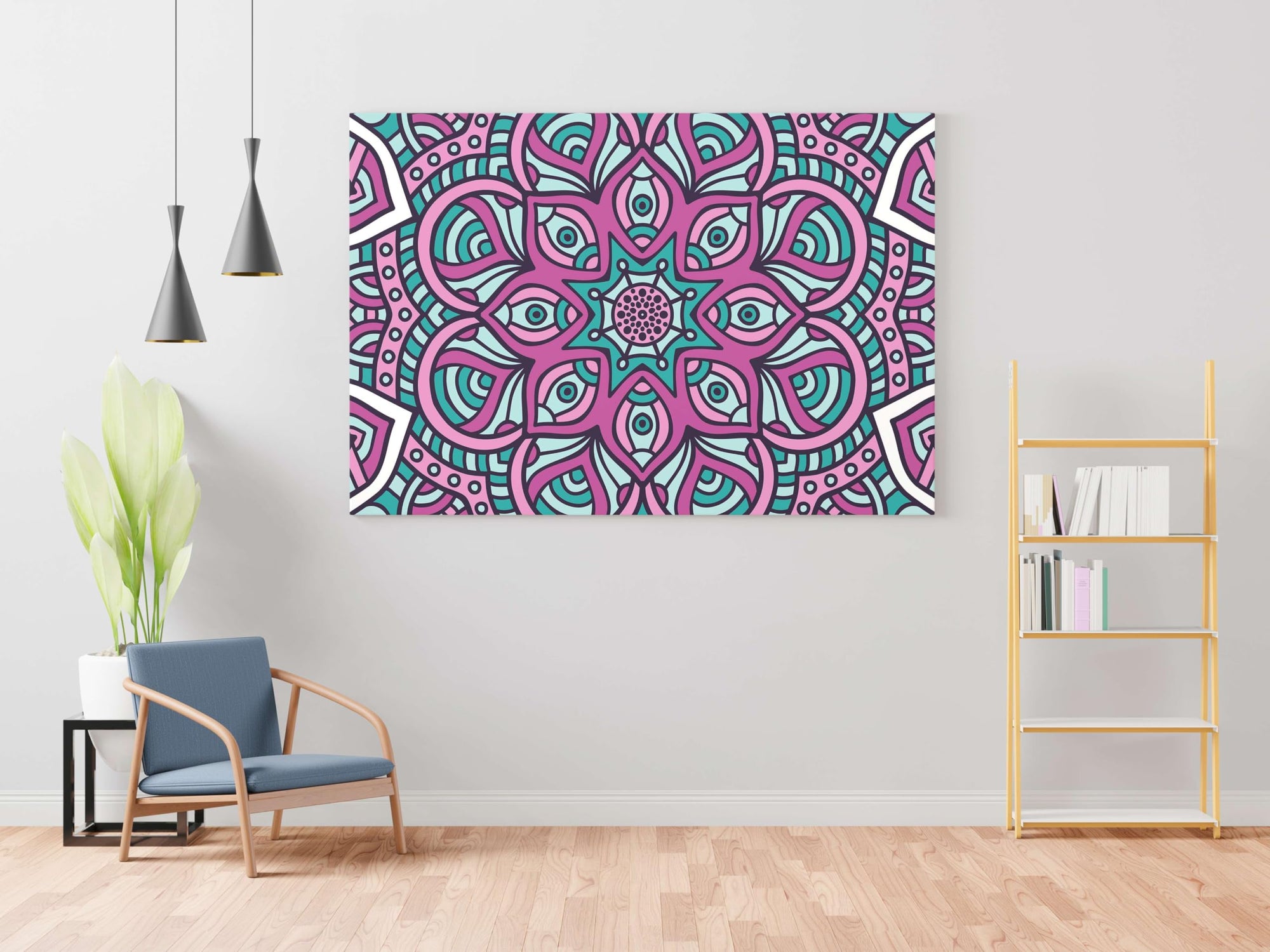 BLACKLUXE LIFESTYLE LTD Mandala Art Painting For Wall Decoration With Frame Canvas Painting For Living Room Bedroom Home Office & Hotels - BLACKLUXECRAFTS