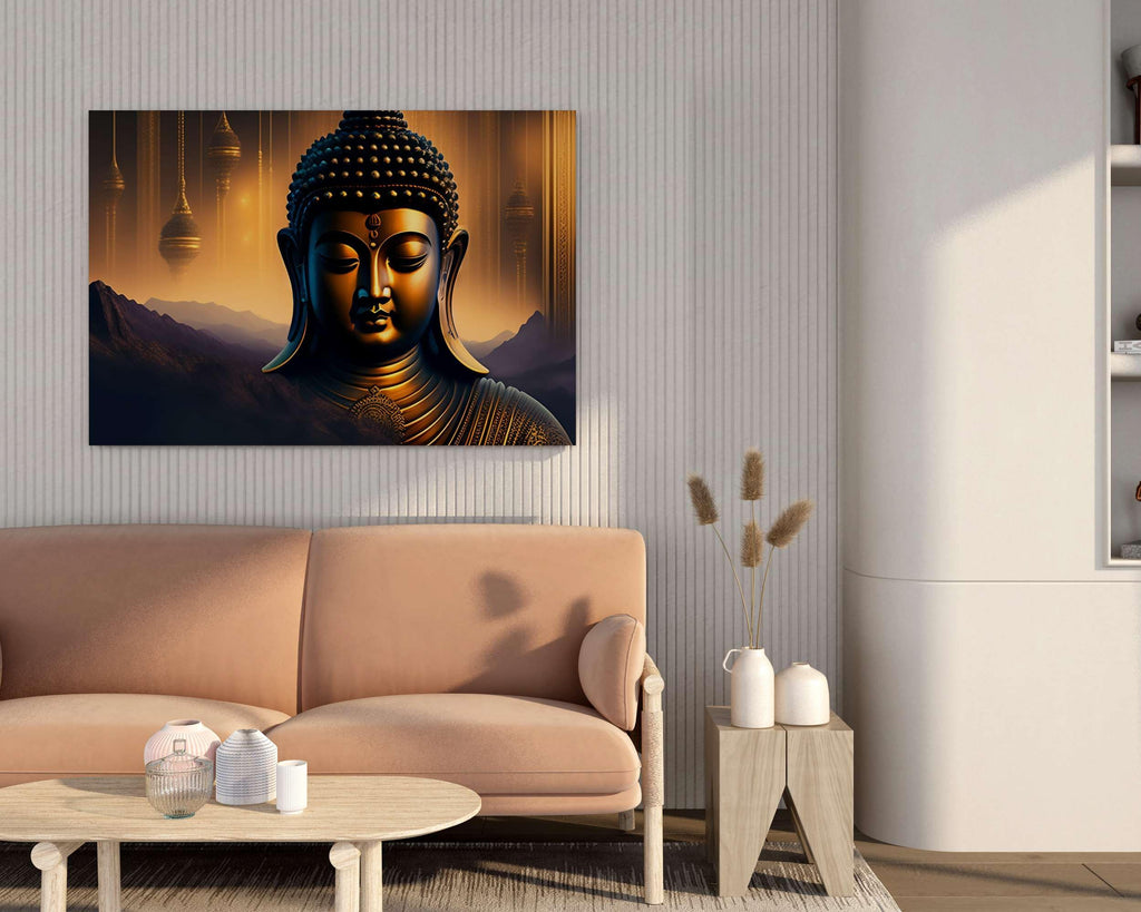 BLACKLUXE LIFESTYLE LTD Buddha Paintings For Wall Decoration With Frame Canvas Painting For Living Room Bedroom Home Office & Hotels - BLACKLUXECRAFTS
