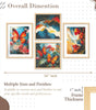 Butterfly & Abstract Wall Art Set – Colorful Butterfly Canvas Prints with Modern Abstract Mountain Painting | Vibrant Living Room & Bedroom Wall Decor 
( 36X24 Inches ) (BLACKLUXE CRAFTS) - BLACKLUXECRAFTS