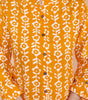 Women's Cotton Floral Printed Mandarin Collar A-Line Kurti with Pant (Orange) (BLACKLUXE CRAFTS) - BLACKLUXECRAFTS