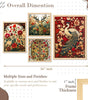 Peacock & Deer Wall Art Set of 4 | Vintage Floral Canvas Prints | Luxury Animal & Nature Wall Decor for Living Room, Bedroom & Office
( 36X24 Inches ) (BLACKLUXE CRAFTS) - BLACKLUXECRAFTS