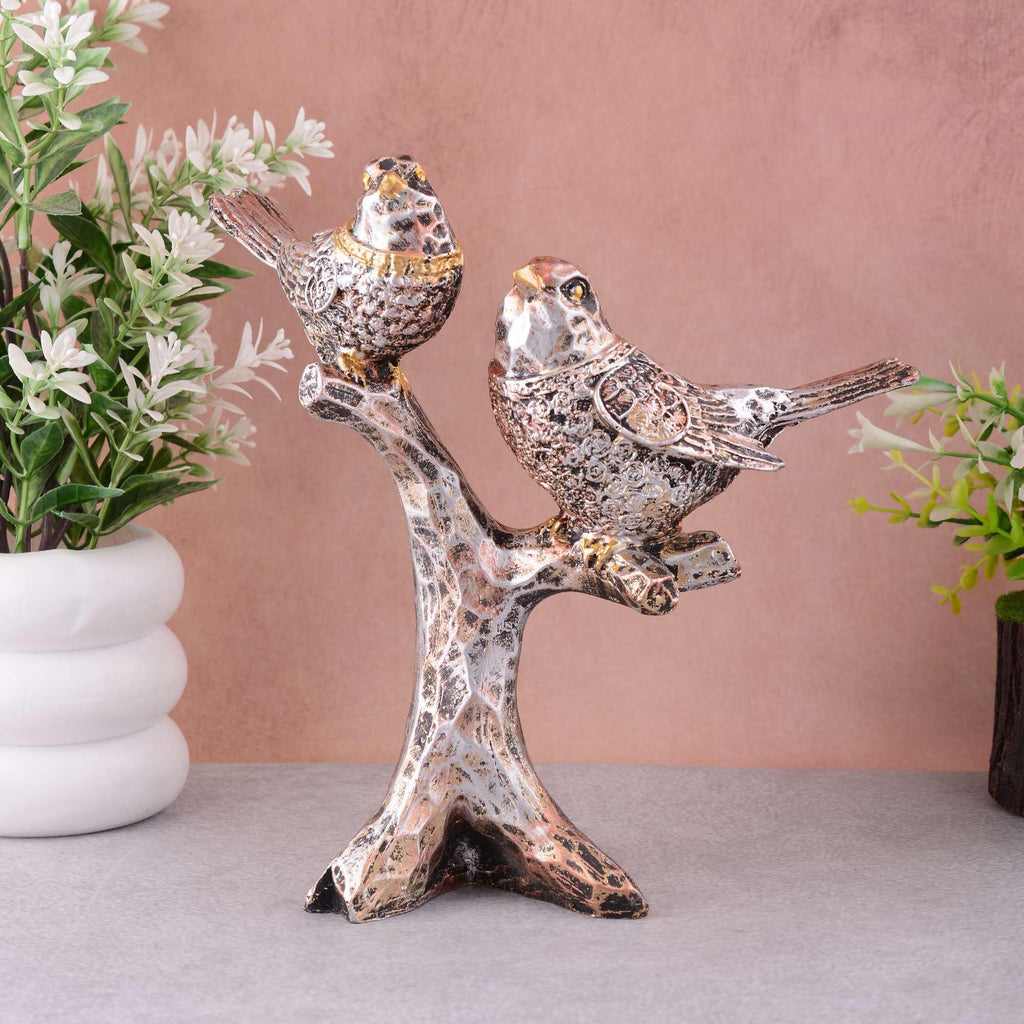 Antique Love Birds on Tree Branch – Elegant Resin Couple Figurine for Home, Living Room & Gift Décor (BLACKLUXE CRAFTS) - BLACKLUXECRAFTS