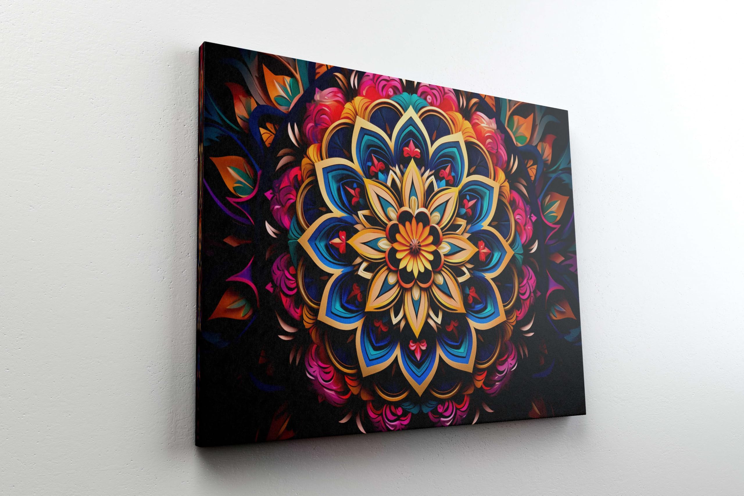 BLACKLUXE LIFESTYLE LTD Mandala Art Painting For Wall Decoration With Frame Canvas Painting For Living Room Bedroom Home Office & Hotels - BLACKLUXECRAFTS