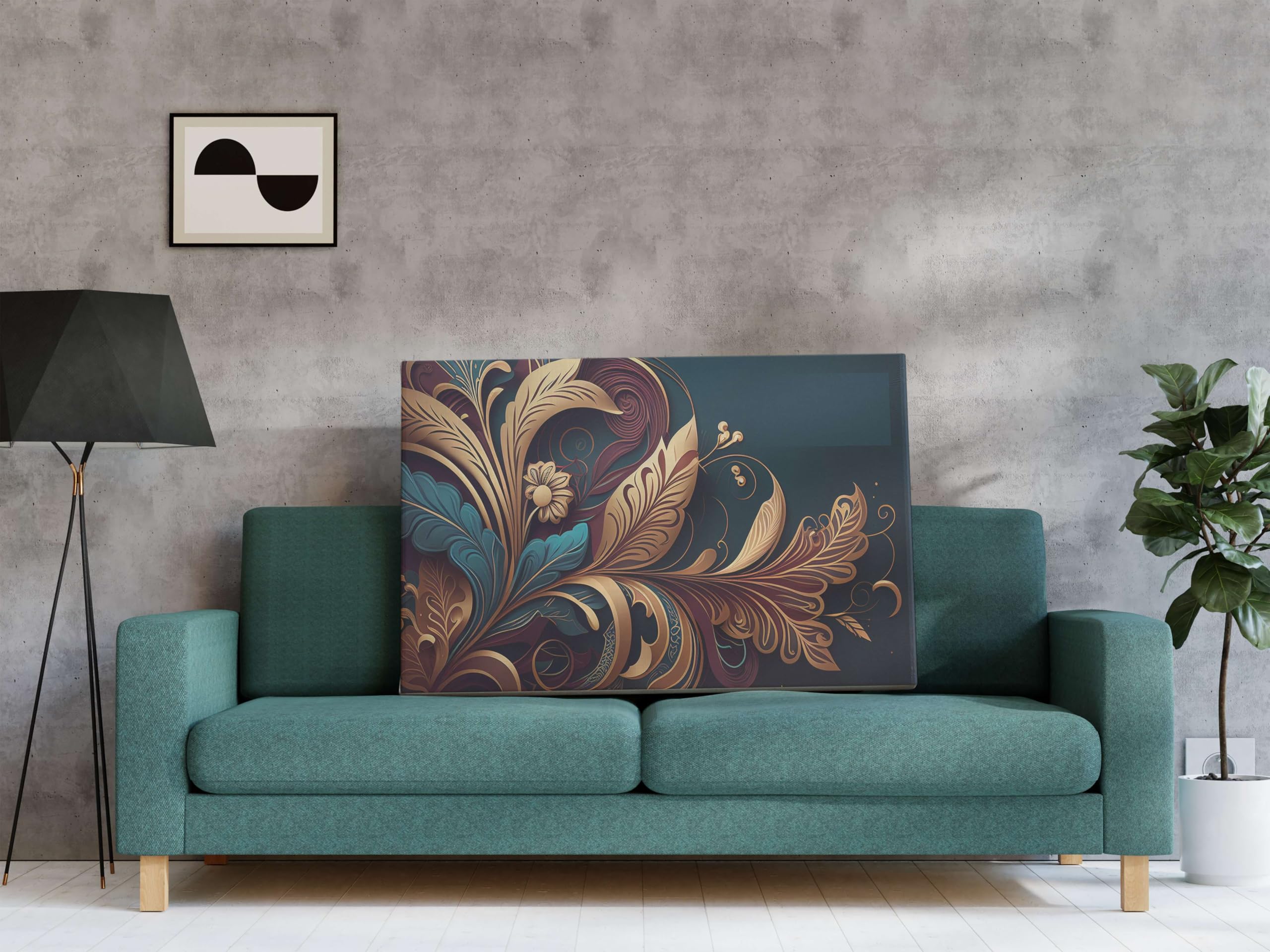 BLACKLUXE LIFESTYLE LTD Flower Paintings For Wall Decoration With Frame Canvas Painting For Living Room Bedroom Home Office & Hotels - BLACKLUXECRAFTS