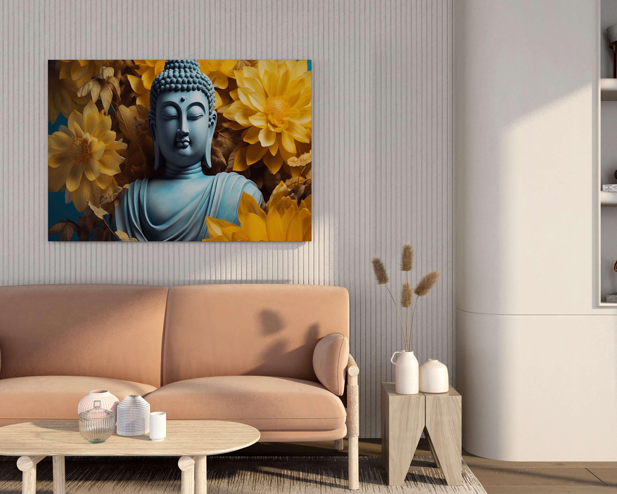 BLACKLUXE LIFESTYLE LTD Buddha Paintings For Wall Decoration With Frame Canvas Painting For Living Room Bedroom Home Office & Hotels - BLACKLUXECRAFTS