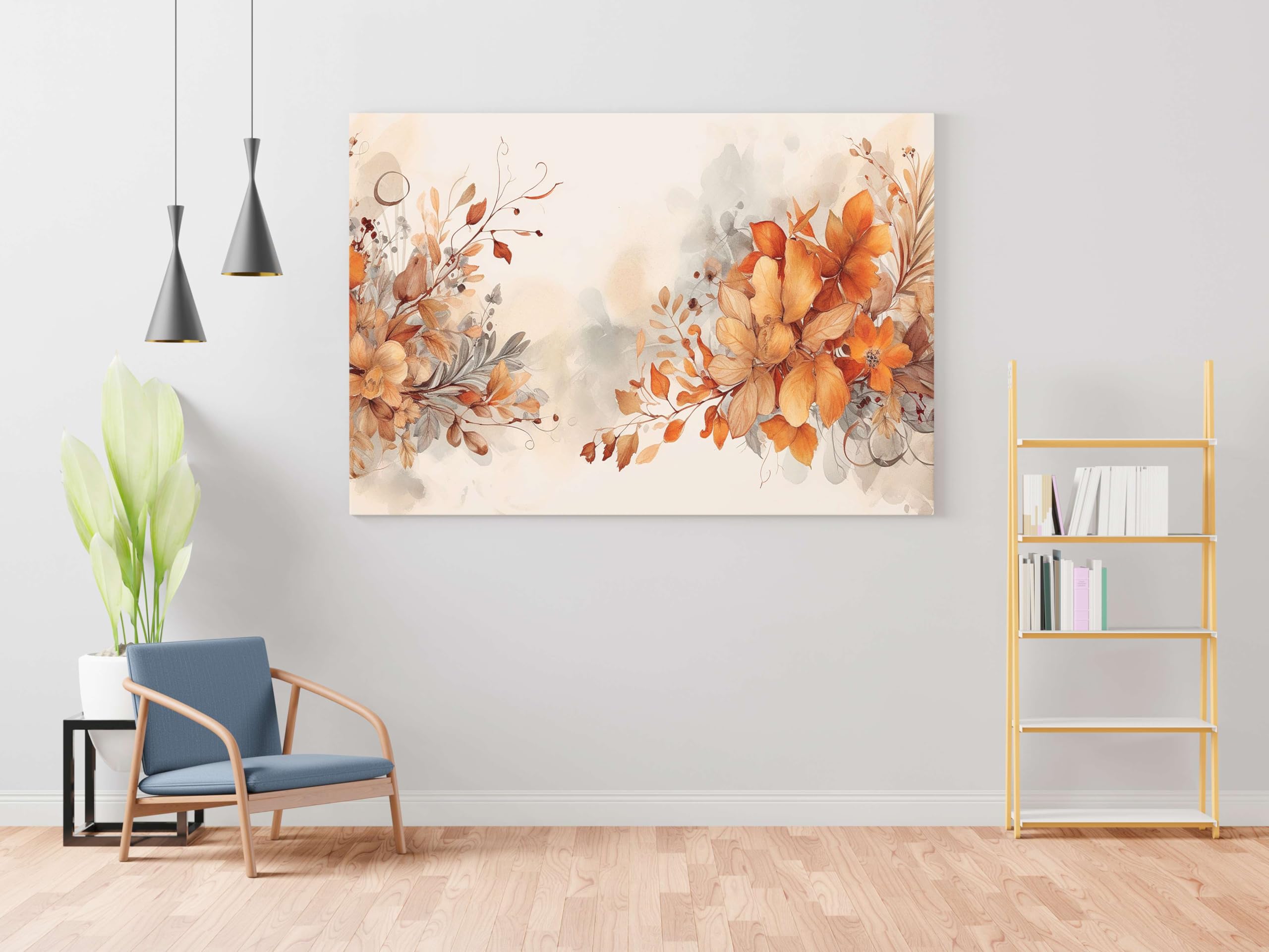 BLACKLUXE LIFESTYLE LTD Flower Paintings For Wall Decoration With Frame Canvas Painting For Living Room Bedroom Home Office & Hotels - BLACKLUXECRAFTS