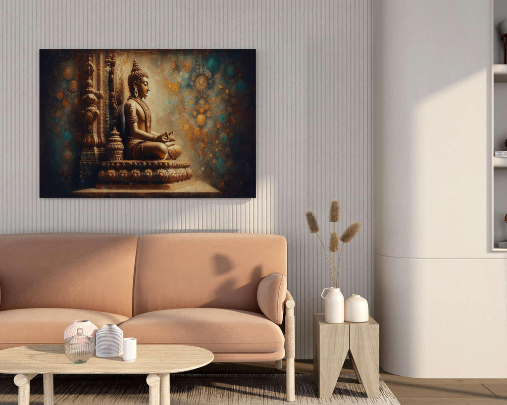BLACKLUXE LIFESTYLE LTD Buddha Paintings For Wall Decoration With Frame Canvas Painting For Living Room Bedroom Home Office & Hotels - BLACKLUXECRAFTS