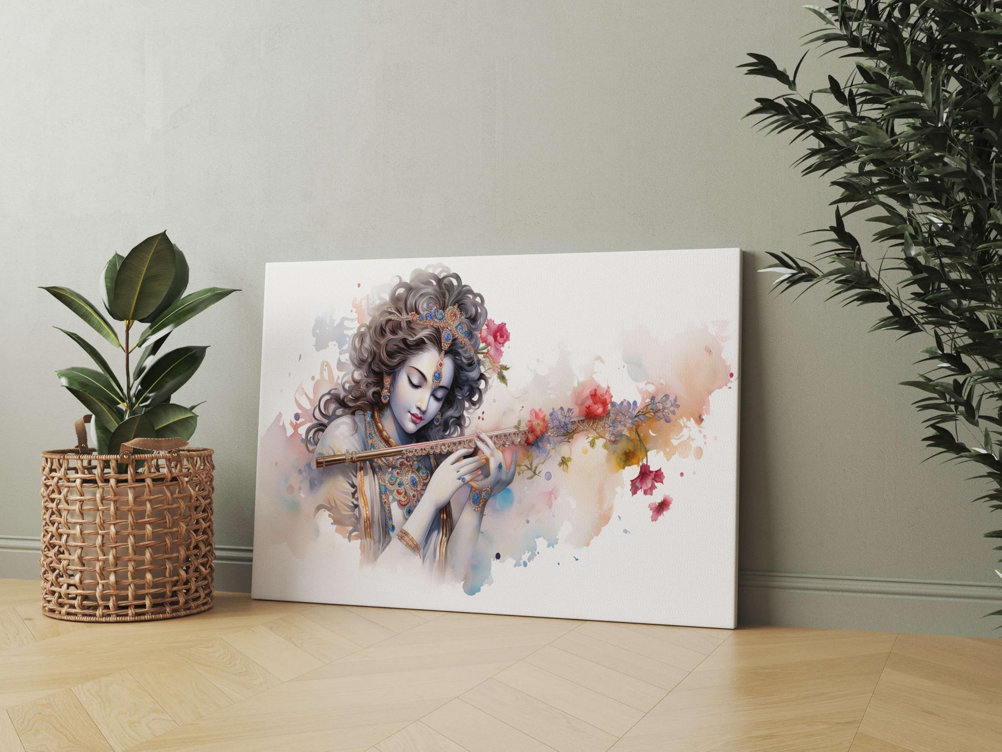 BLACKLUXE LIFESTYLE LTD Radha Krishna Paintings For Wall Decoration With Frame Canvas Painting For Living Room Bedroom Home Office & Hotels - BLACKLUXECRAFTS