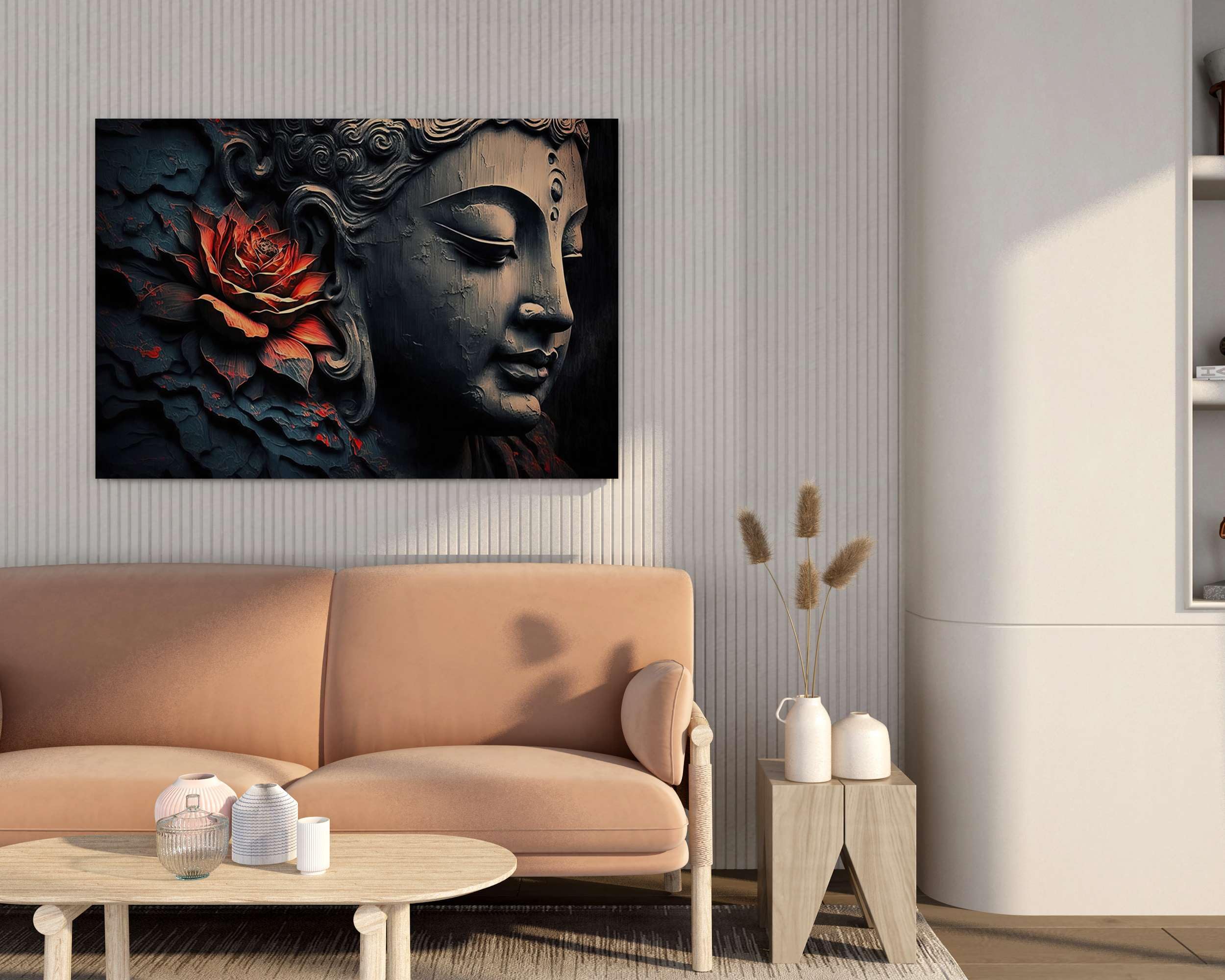 BLACKLUXE LIFESTYLE LTD Buddha Paintings For Wall Decoration With Frame Canvas Painting For Living Room Bedroom Home Office & Hotels - BLACKLUXECRAFTS