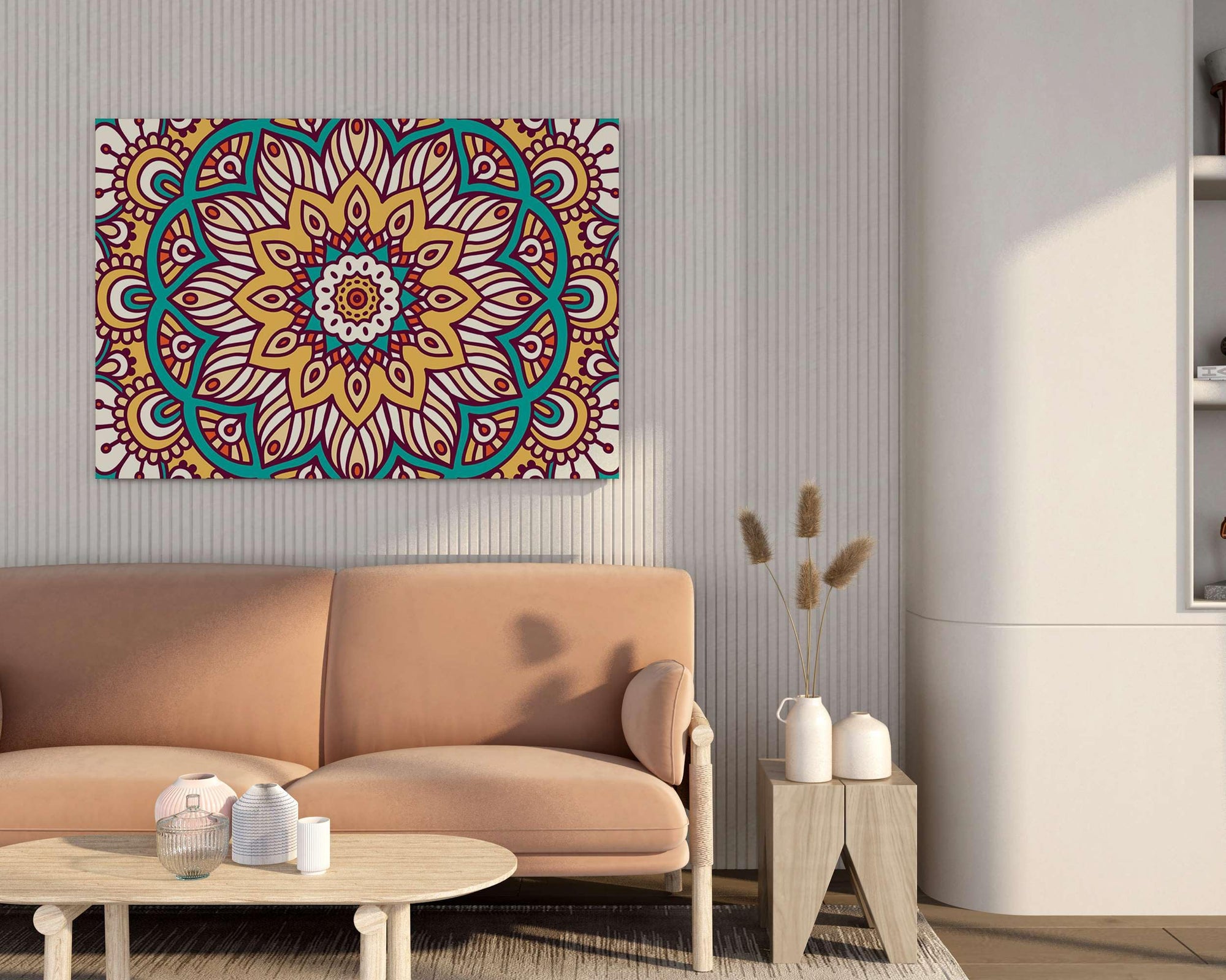 BLACKLUXE LIFESTYLE LTD Mandala Art Painting For Wall Decoration With Frame Canvas Painting For Living Room Bedroom Home Office & Hotels - BLACKLUXECRAFTS